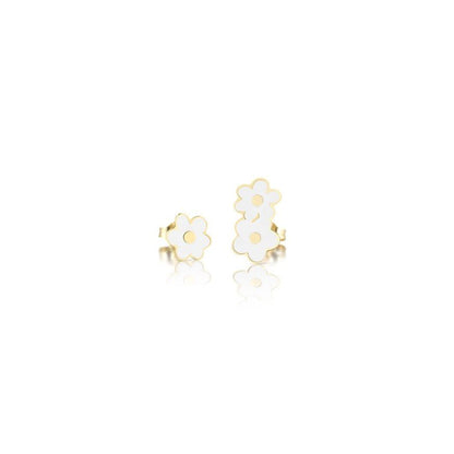 Orecchini Toys con fiore in oro giallo