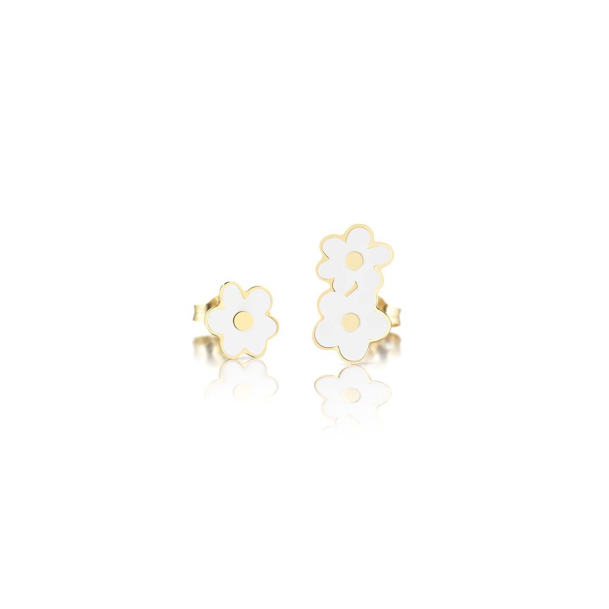 Orecchini Toys con fiore in oro giallo