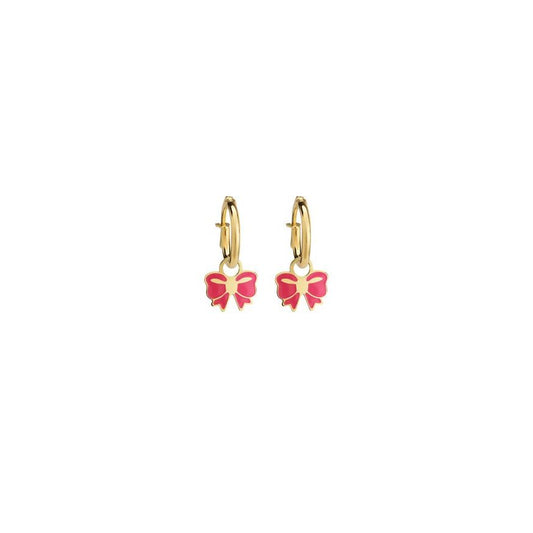 Orecchini a cerchietto Toys in oro giallo con fiocco