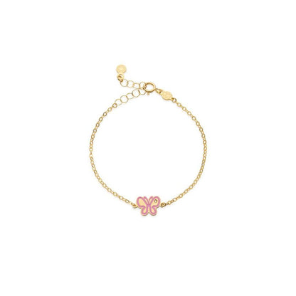 Bracciale Lucciole in oro giallo farfallina e diamante
