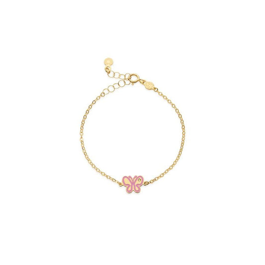 Bracciale Lucciole in oro giallo farfallina e diamante