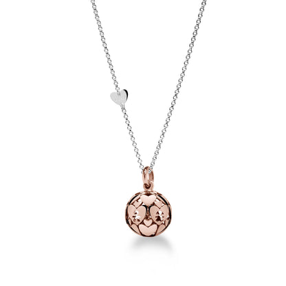 Collana Suonamore in argento placcato oro rosa