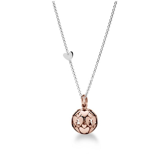 Collana Suonamore in argento placcato oro rosa