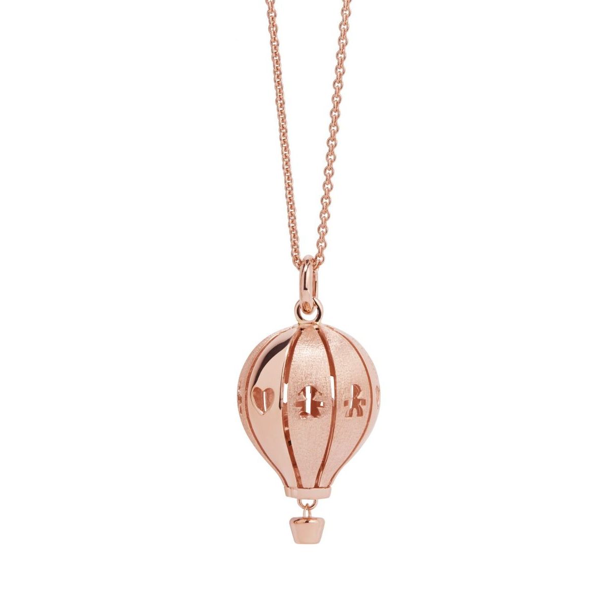 Collana Suonamore in argento placcato oro rosa lucido/satinato