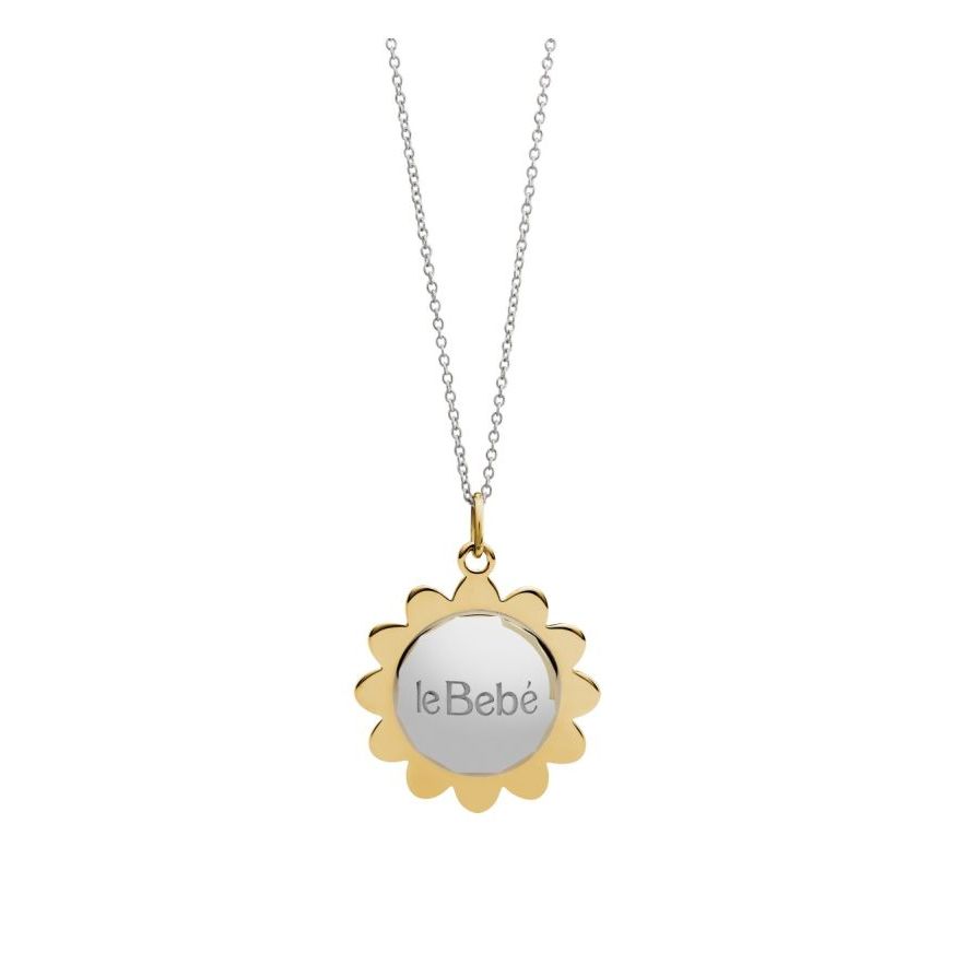 Collana I Fiori in argento con petali placcati oro giallo
