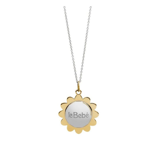 Collana I Fiori in argento con petali placcati oro giallo