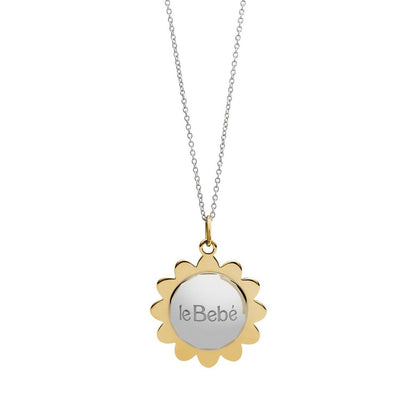 Collana I Fiori in argento con petali placcati oro giallo
