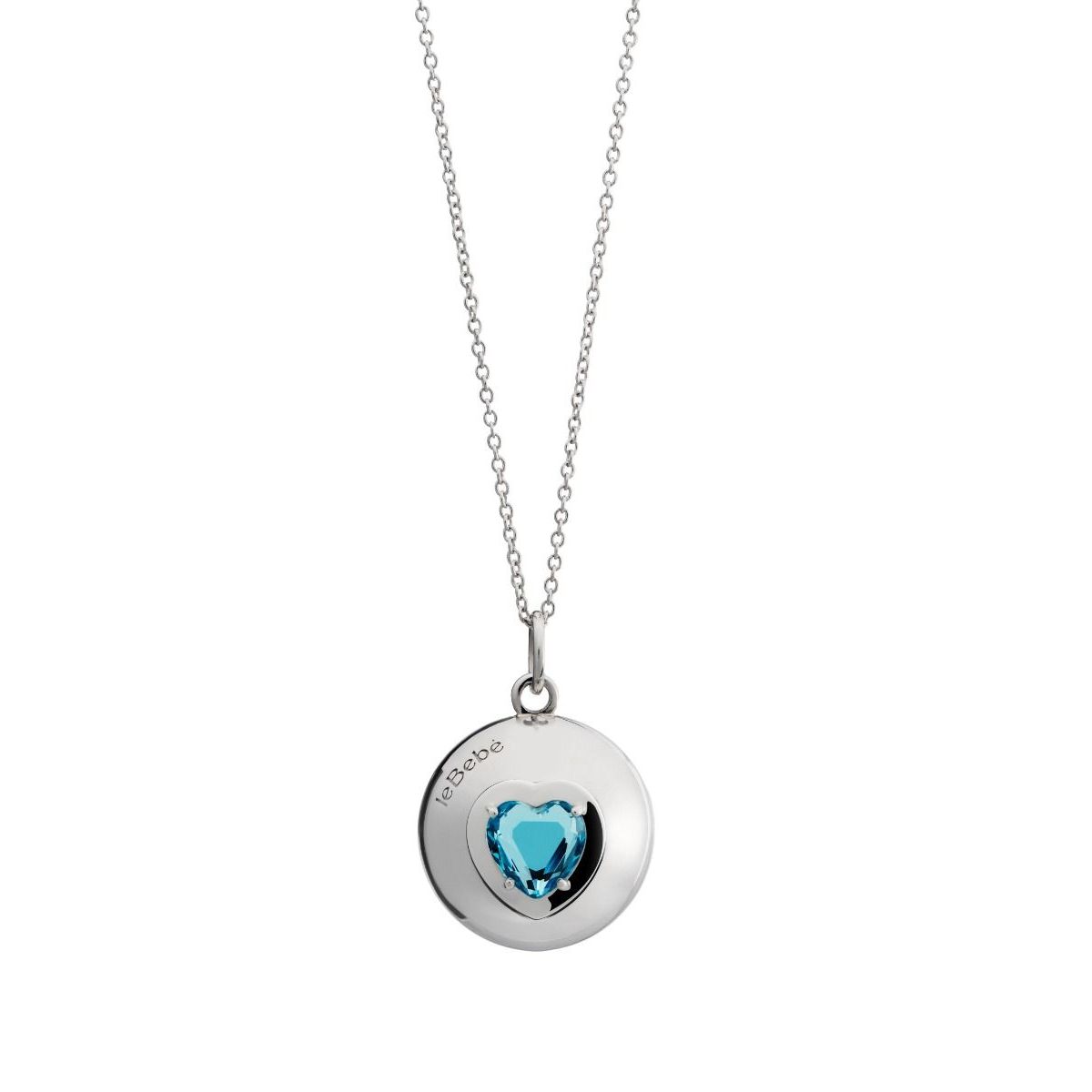 Collana Suonamore in argento con due pietre colorate e un ciondolo cuore addizionale